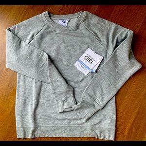 Athleta Girls L/12 Cross Your Fingers Sweatshirt